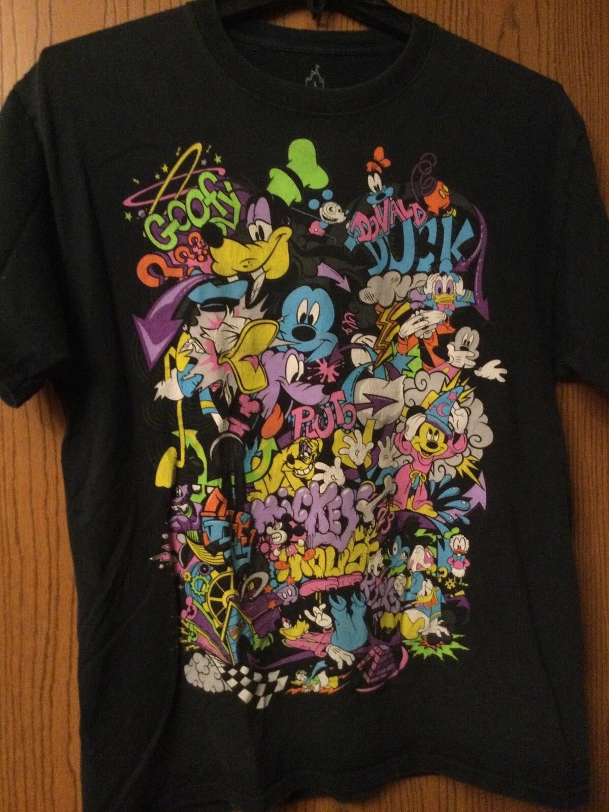 Disney Characters - Black Shirt - L 2XL