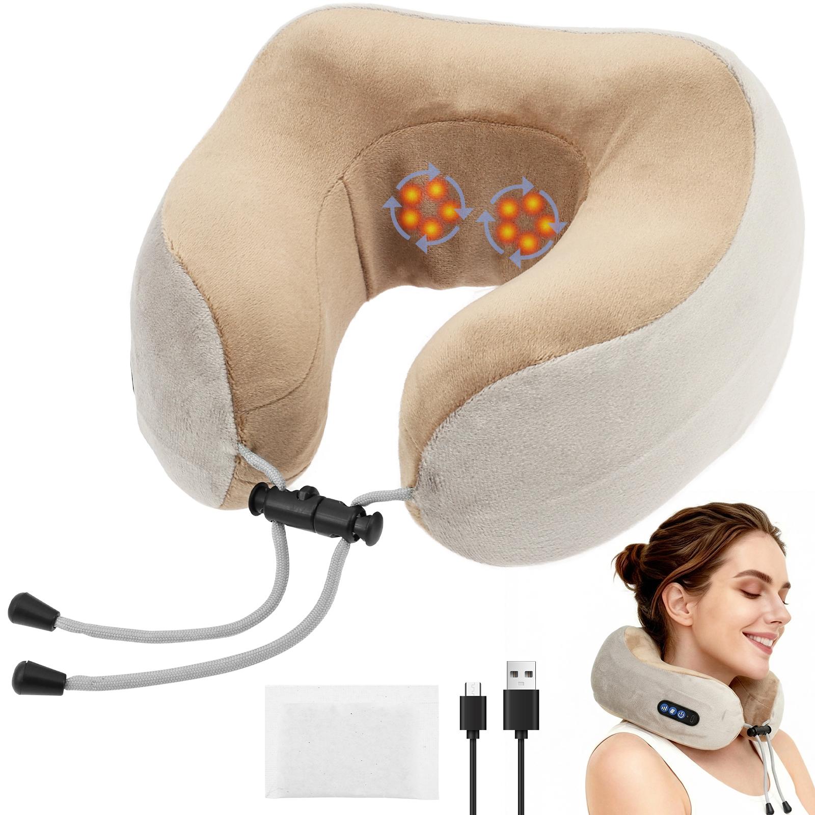 

Electric Neck Massager Pillow 3D Kneading 3 Modes Neck Cervical Waist Leg Body Muscles Massage Travel Sleeping Pillows Support