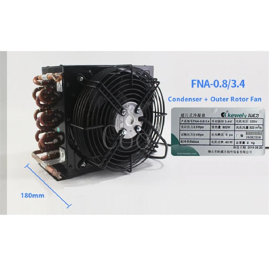 Keweili Condenser FNA-1.0/4.4 Freezer Box Radiator Evaporator Wind Water Cooling Heat Exchanger