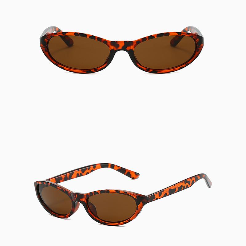 Retro Oval Small Frame Fashion Outdoor UV Protection Sunglasses For Women