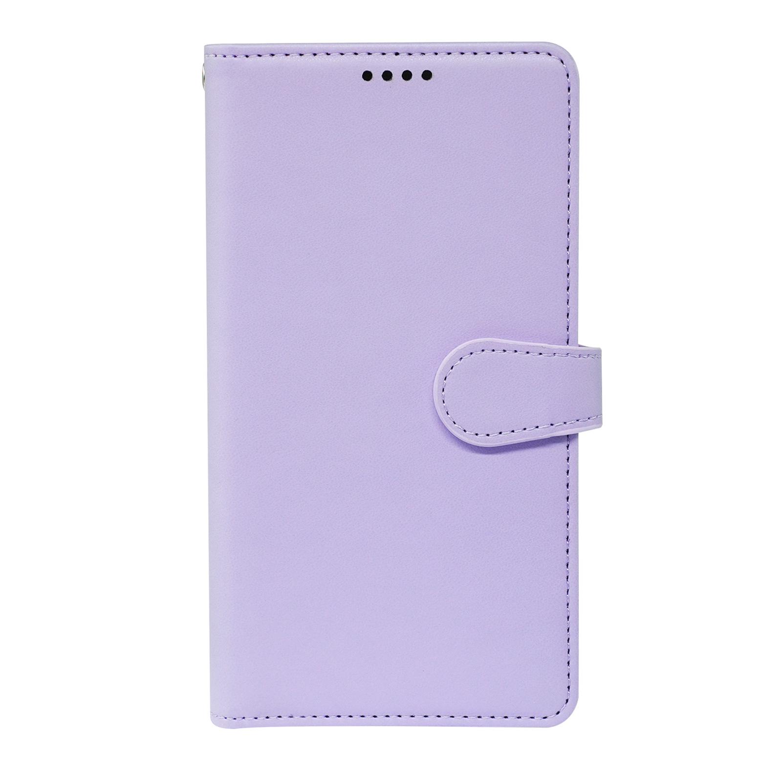 

Redmi Turbo 5 Max Faux Leather Phone Case with Stand, Nine Card Slots & Round Buckle Redmi Turbo 5/Poco X8 Pro фиолетовый