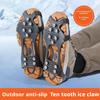 Rutschfeste Schuhspikes Abdeckung 10 Spikes Schnee Steigeisen Spikes Schuhe Ski Ausrüstung