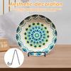 6Pcs Iron Display Stand Tabletop Picture Frame Oil Painting Plate Book Display Rack Metal Home Decoration Storage Stand