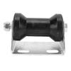 5 Inch Rubber Boat Trailer Roller with Steel Bracket Keel Roller Assembly Kit for Replacement