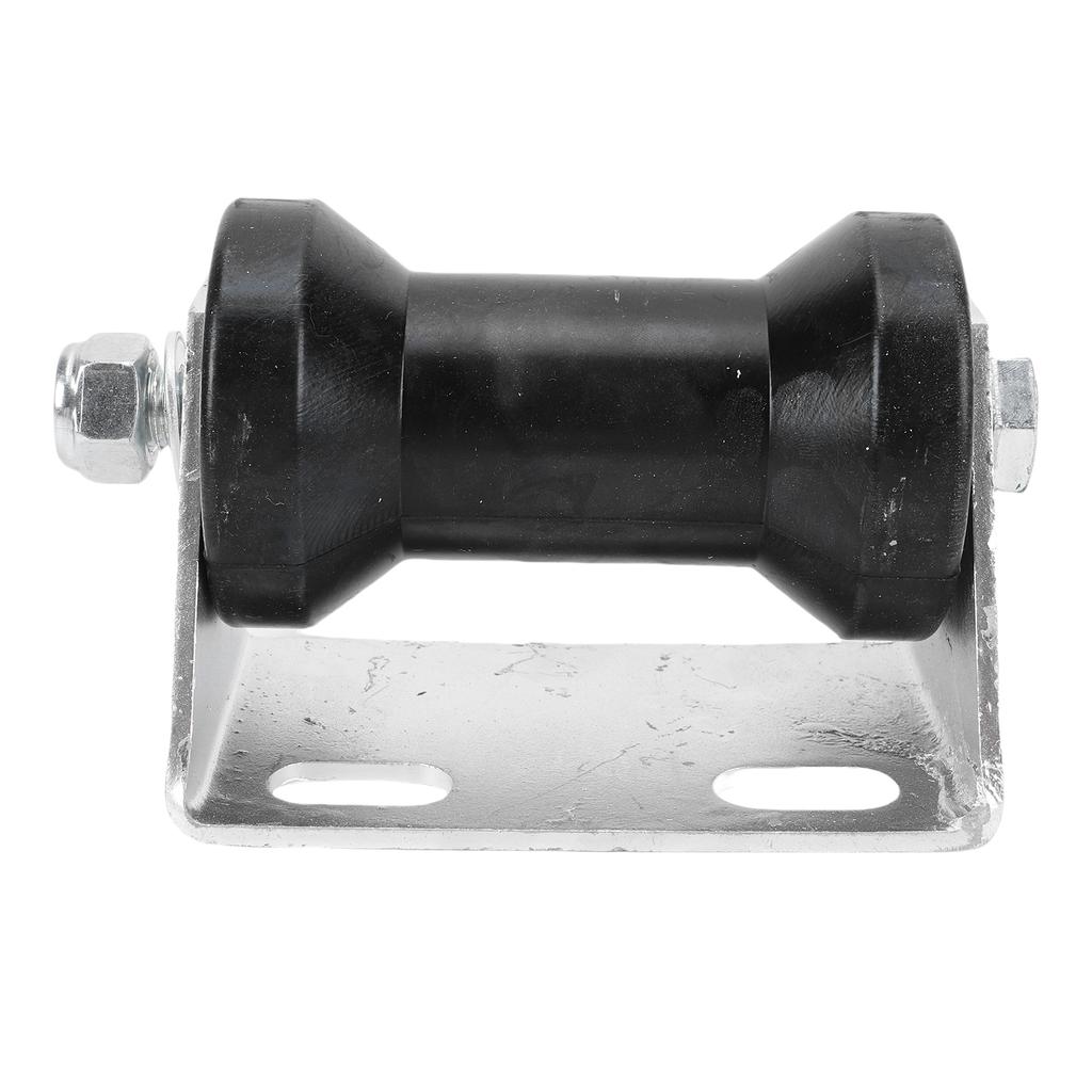 5 Inch Rubber Boat Trailer Roller with Steel Bracket Keel Roller Assembly Kit for Replacement