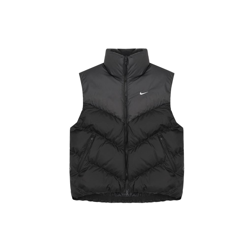 Nike Sportswear Storm-FIT Loose Fit Windproof Water-Repellent Solid Color Down Vest Women vest Black HF7897-010