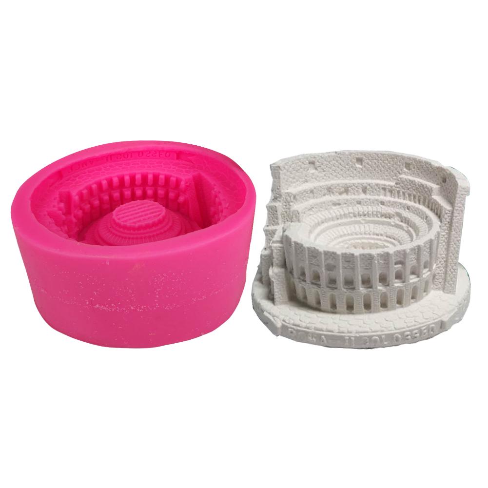 Cheap Innovative 3D Toy Coliseum Silicone Mold Concrete Cement Italy ...