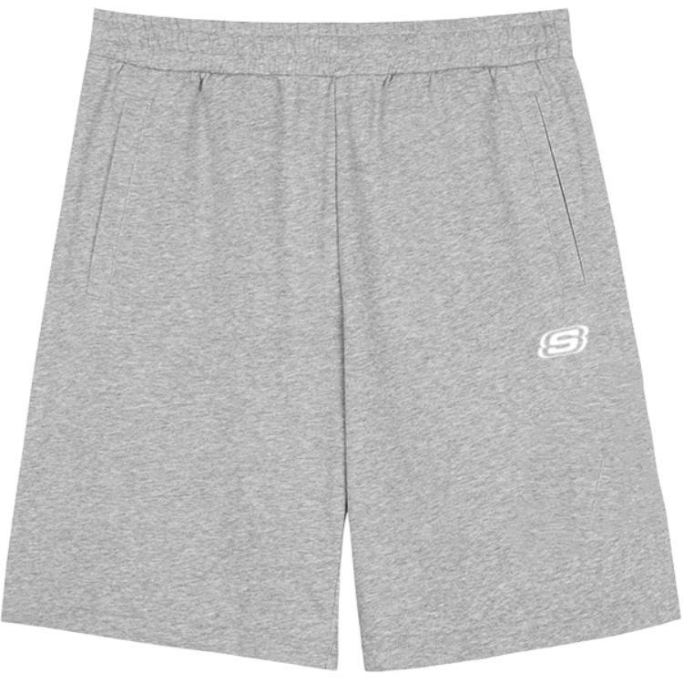 Skechers Monster Series Soft Comfortable Simple Mid Waist Five Point Casual Shorts Men shorts Gray FHL222M029-004F S