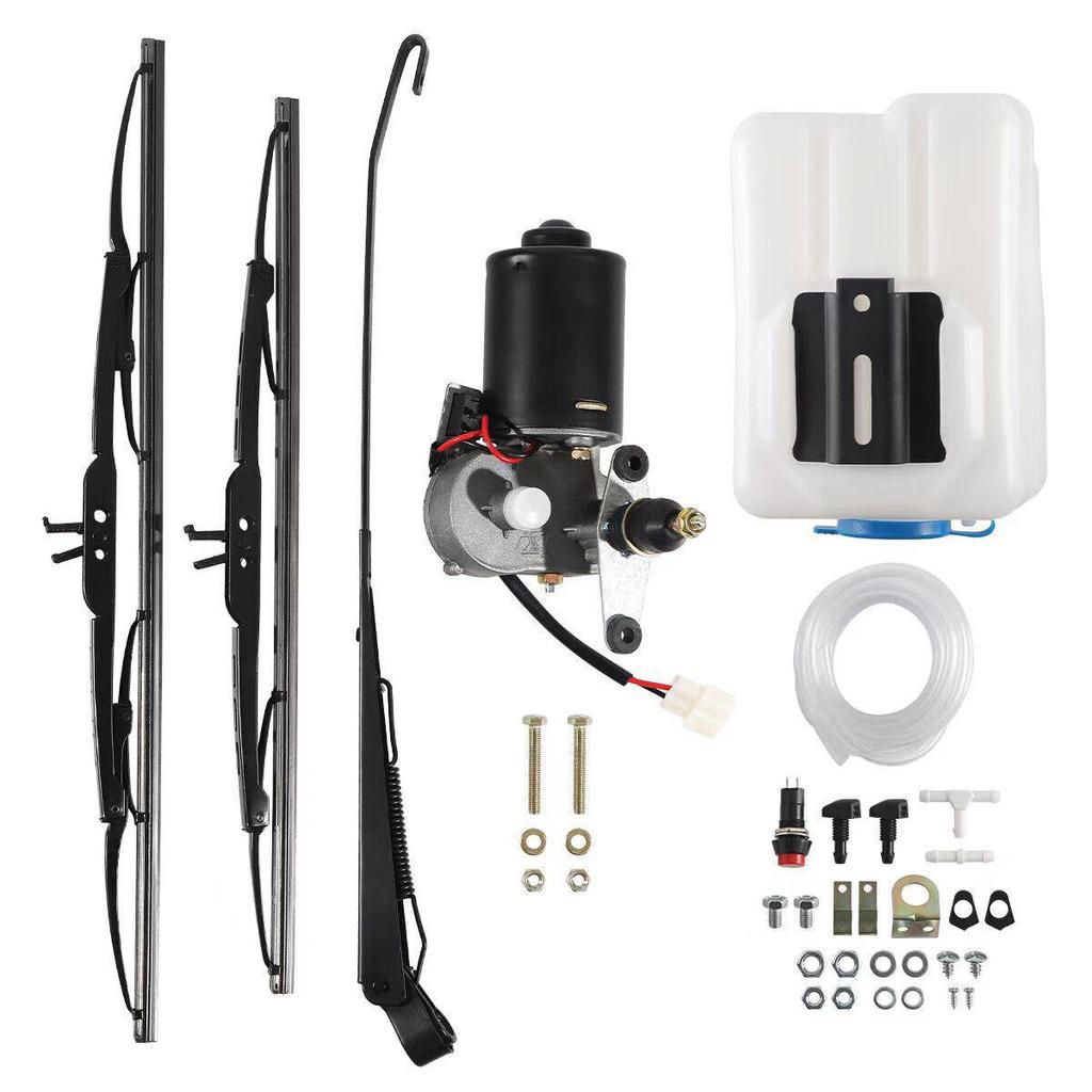 Exclusive Electric Wiper & Washer Set for UTV/ATV Buggy and Farm Vehicles