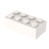[FunBrick] 10/30/50PCS DIY 2x4 Dots Compatible With 3001 Building Blocks Bricks 2*4 Dots Educational Creative Size Toy