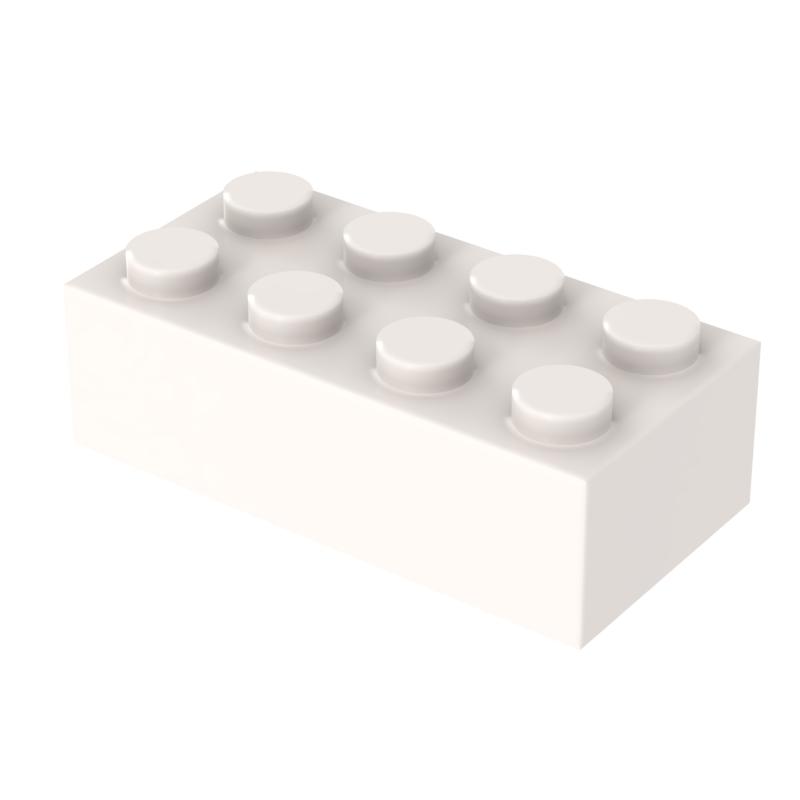 [FunBrick] 10/30/50PCS DIY 2x4 Dots Compatible With 3001 Building Blocks Bricks 2*4 Dots Educational Creative Size Toy