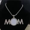 Sublimation Necklace MOM Pendant Neckchain Stylish Heat Transfer Clavicle Chain Elegant Accessories for Women Girls