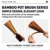 Kratzfeste Bambus-Wokbürste Strapazierfähiges Kochgeschirr-Reinigungswerkzeug Küchen-Schrubbbürste Kommerzielle Nutzung