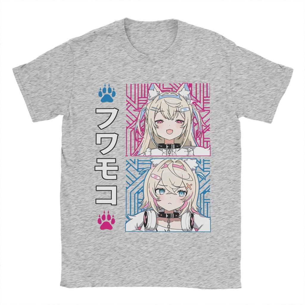 FuwaMoco Advent Hololive Tee Shirt for Men Women Graphic T Shirts  Cotton Clothes