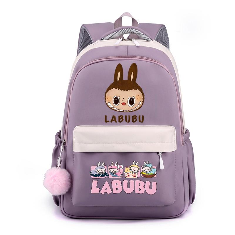Cute Cartoon Printed Backpack Student Kid Schoolbag Women Large Capacity Waterproof Bookbag Kid Birthday Gift Travel Bag