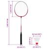 Badminton Set with 4 Rackets and Net 620 X 151 Cm