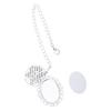 Oval Antique Photo Chain Charm Graduation Cap Tassel Memorial Photo Charm