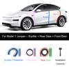 For Tesla Model Y Juniper Door Seal Strip Soundproof Rubber Weatherstrip for Model 3 Highland B-Pillar Sealing Noise Reduction