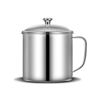 ZISIZ 304 Stainless Steel Mug with Lid and Handle