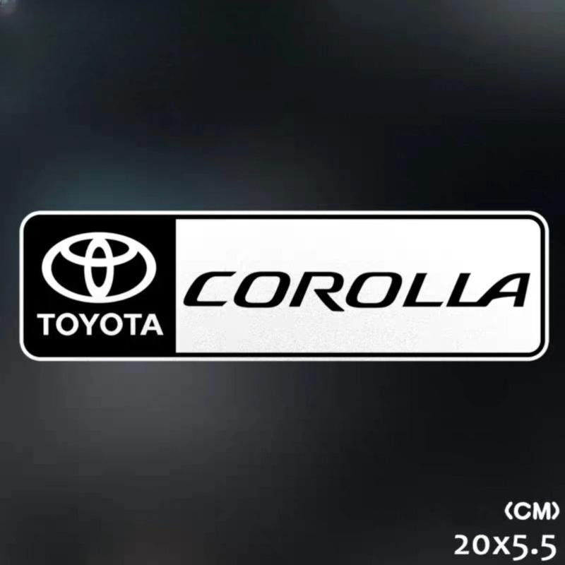 Car badge logo sticker body rearview mirror window rear glass decoration decal for Toyota GE modified TRD Corolla Camry