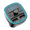 Portable Car Bluetooth-compatible 5.0 FM Transmitter MP3 Player Practical Multi-functional Classic Texture  Dual USB