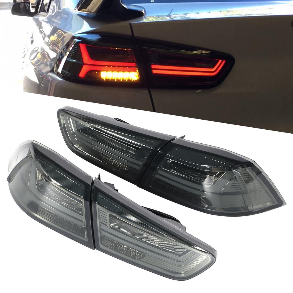 Brake Lamp LED Tail Lights Parking Light  Full LED Dynamic Tail Lights Smoke Lens Fit for  Lancer/Evo X 2008-2017
