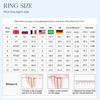 925 Silve Plated 18K Gold Zircon Red Love Heart Rings for Women Party Wedding High Quality Vintage Fine Jewelry
