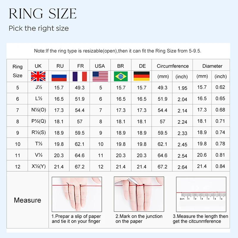 925 Silve Plated 18K Gold Zircon Red Love Heart Rings for Women Party Wedding High Quality Vintage Fine Jewelry