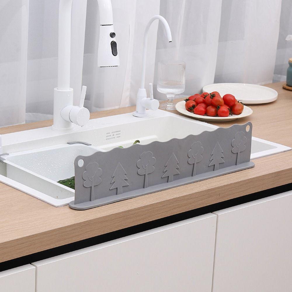 Flexible Kitchen Water Baffle Soft Water Baffle Plate Sink Splash Guard  Kitchen Gadgets