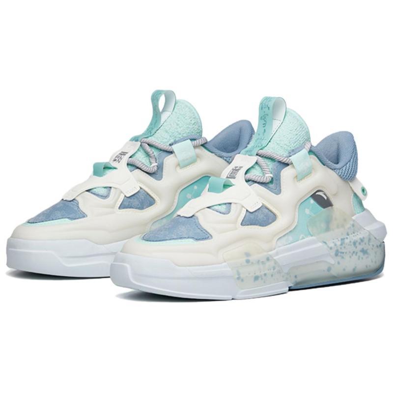 Anta Bastard 3.0 Antypoślizgowa Amortyzacja Odporna na Ścieranie Niskie Buty Skateboardowe Damskie Białe Niebieskie Zielone Trampki