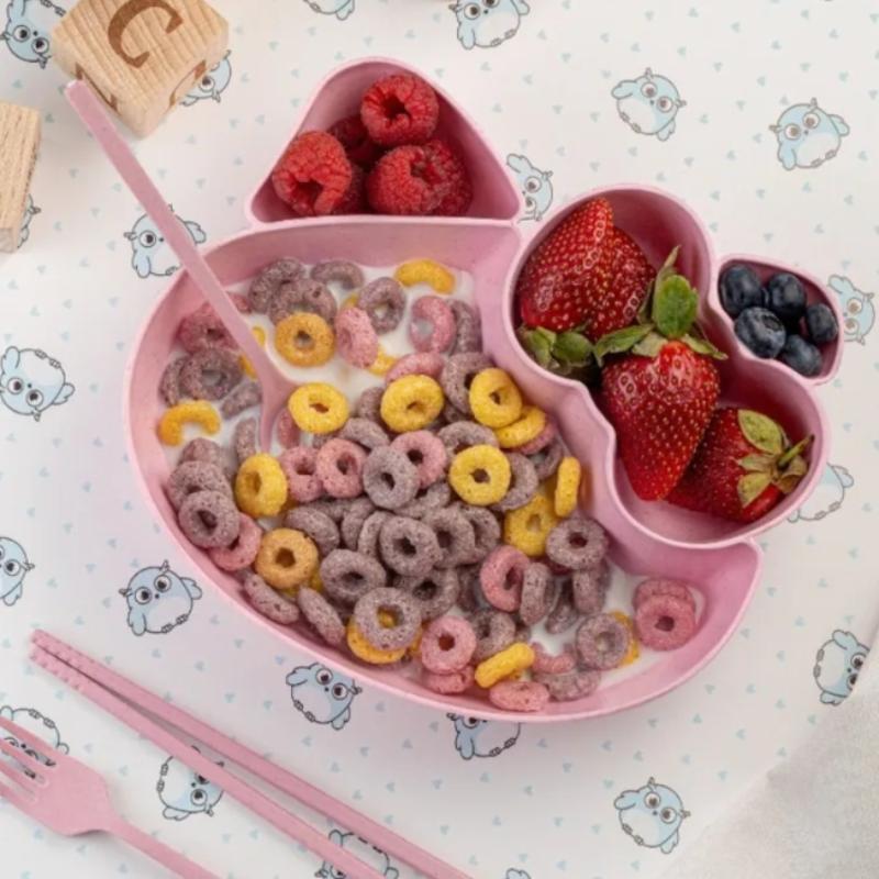 Sanrio Hello Kitty Kid Dinner Plate Divided Table Plate Dinner Plate Separated Household Adult Children Anti-Fall Plastic Plates