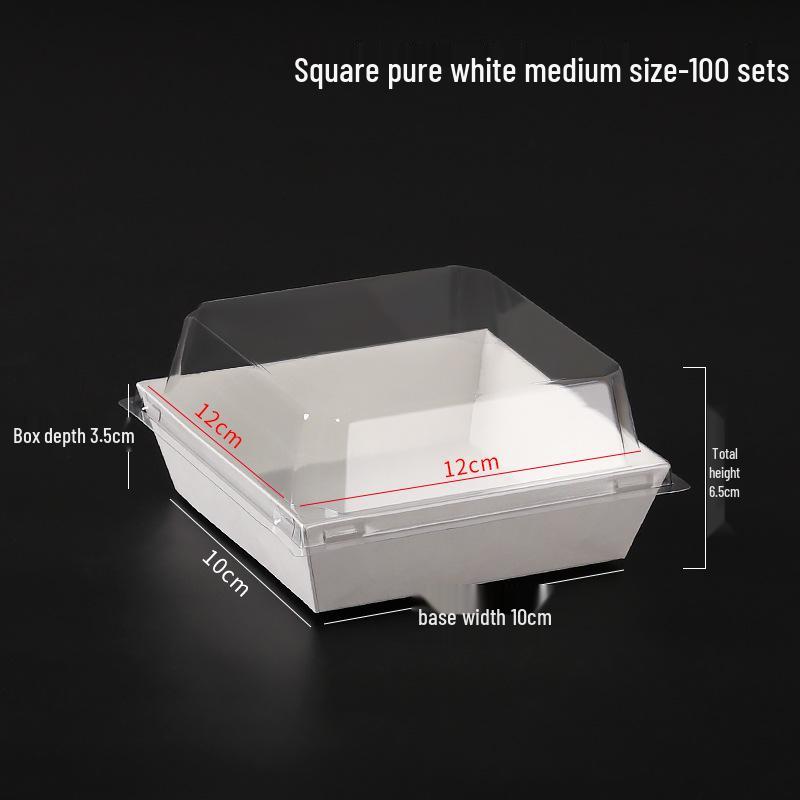 Rousong Xiaobei Pastry Box: Oil-Proof Takeout Container for Desserts, Snow Mei Niang, Puffs, and Cake Rolls.