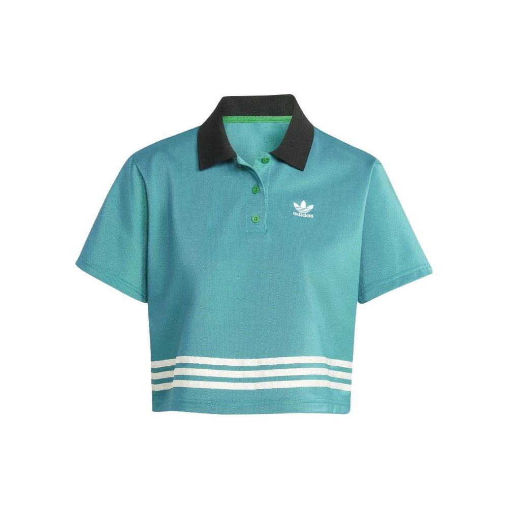 

adidas Originals Adicolor 70s Women s Polo Shirt Green IK7851 XXS