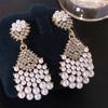 Shining Pearl Rhinestone Earrings Luxury Crystal Jewelry Bridal  Earrings  Banquet