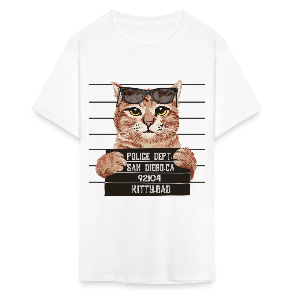 Police dept. San Diego.Ca kitty bad shirt Cat Lovers T-Shirt size S-6XL XL