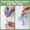Magnetic Mini Ceramic Vase Ins Style Creative Fridge Decoration Glass Vase Home Desktop Ornament Simple Gift