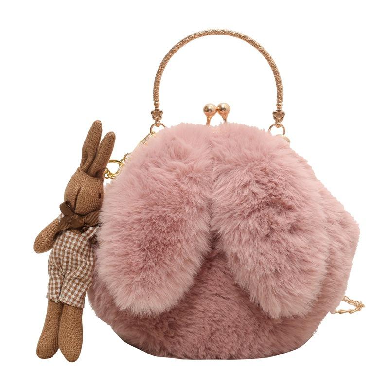 Autumn and Winter Plush Bag Women New Style Furry Crossbody Bag Women Ins Cute Soft Shoulder Chain Bag Women