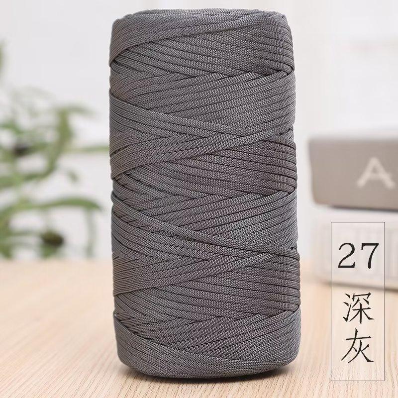 Mercerized Cotton And Linen Flat Belt Thread Light Body Ice Silk Crochet Hook Hat Wool Ball Handmade Diy Knitting Material Package