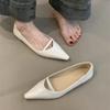 Gentle Single Shoes New Sweet Temperament Elegant Pointed Shallow Mouth Flat Shoes