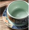 Kitchen Supplies, Ceramic Bowls, Hand-painted Blue and White Porcelain Soup Bowls, Steamed Egg Bowls with Lids, Tableware