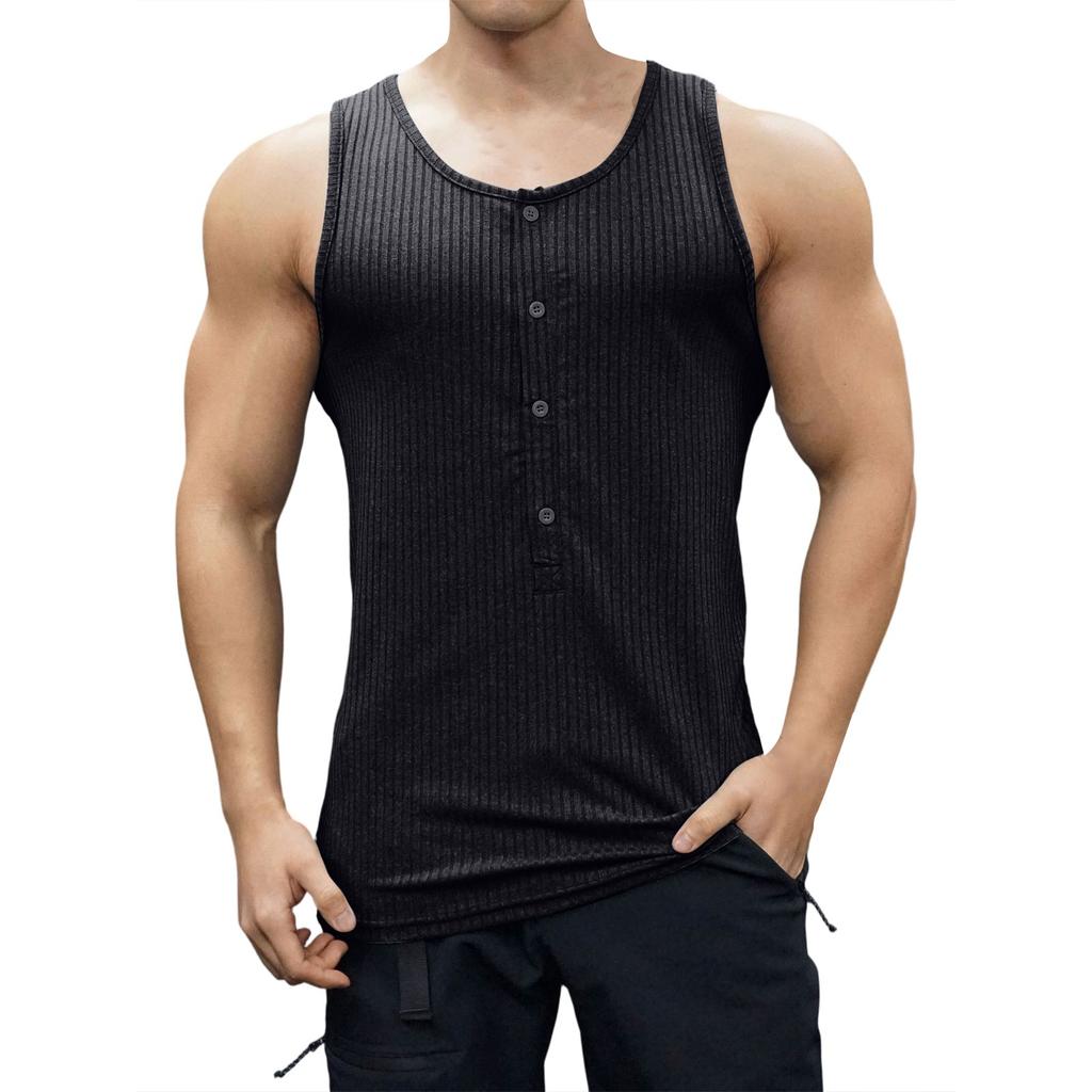 Summer Men's Casual Slim Fitness Sports Vest Top