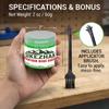 Bicycle Grease 2oz with Brush - Waterproof Synthetic Lube for MTB Bearings, Headsets & Hubs - Anti-Rust & High Temp