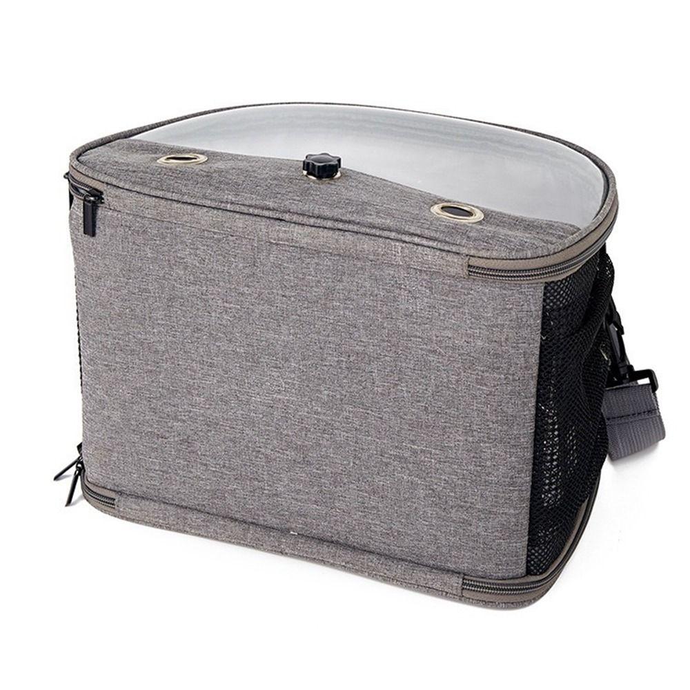 Stainless Steel Tray Bird Travel Carrier Foldable Hamster Carrier Parakeet Collapsible Bag  Hiking