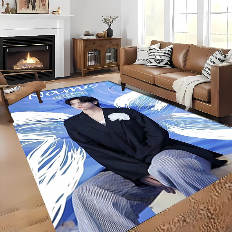 Custom Personalization Jimin Area Rug - Perfect For Kitchen, Bathroom,Laundry Room Decor Large Size Available,Gift All Seasons
