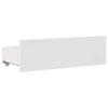 Solid Wood Bed with Shelf Without Mattress White 90 x 200 cm Pine