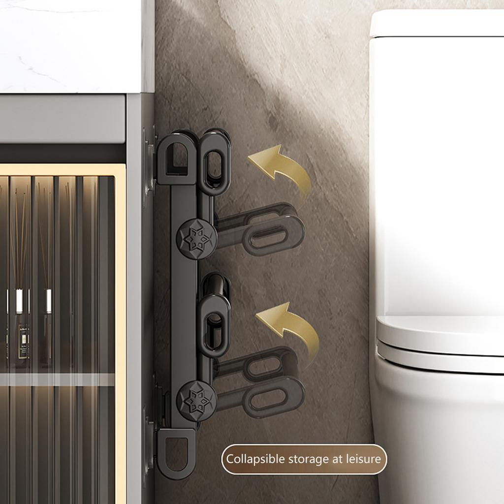 Modern Shoe Organizers 2 Level Foldable Shoe Rack Easy Installation Without Drilling Convenient for Small Space