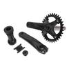 Kids Cycle Crankset with Bottom Bracket Hollow Integrated BCD104mm 34T Aluminum Alloy Cycle Chainrin
