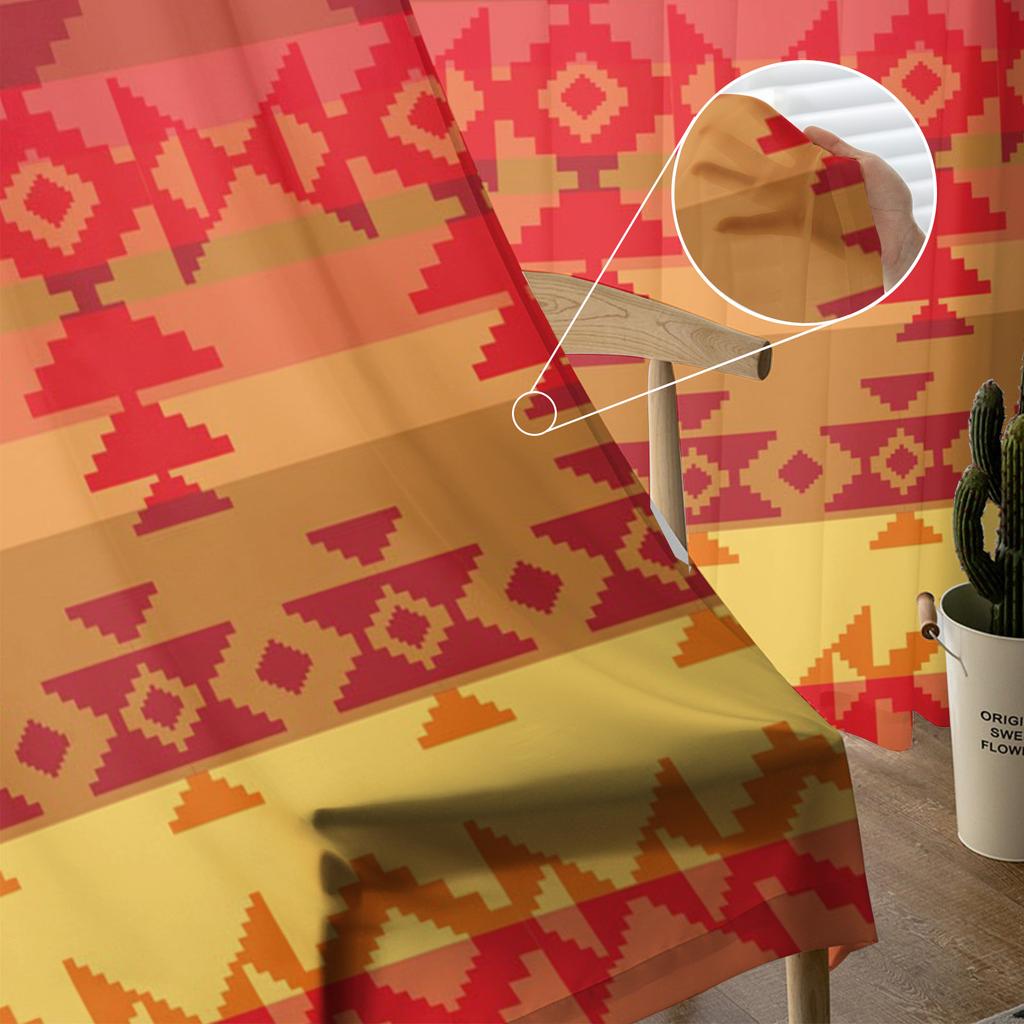 Square Triangle Geometrical Figure Sheer Curtains for Living Room Modern Voile Curtain Bedroom Tulle Curtains Window Drapes