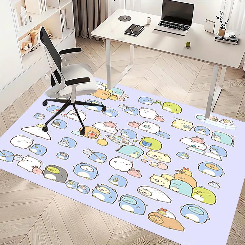 1pc Sumikko Gurashi Print Area Rug - Soft, Washable Non-Slip Indoor Mat, Living Room, Home Office Decorative Rug,Office Decorative