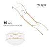 Fashion Invisible Square Wall Display Plate Dish Hangers Spring Holder W Type Hook